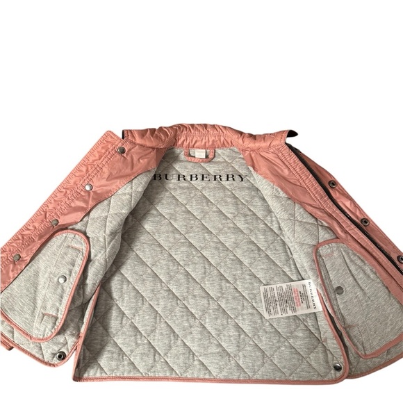 Burberry Pink Quilted Jacket - size 18mo - Picture 2 of 5